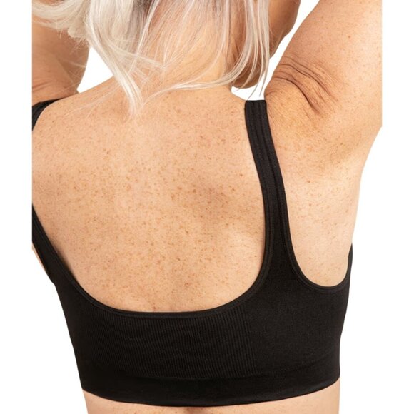 Women's Black Seamless Bra - Picture 2 of 6